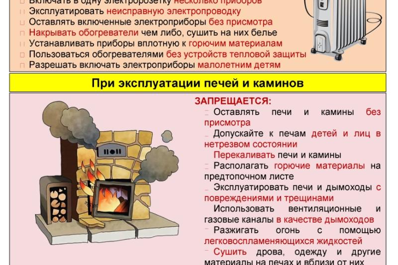Cоблюдайте меры пожарной безопасности!